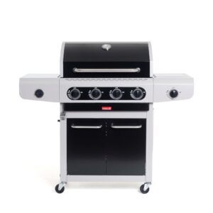 Barbecook Siesta 412 Black Edition plinski roštilj + plinski regulator s crijevom