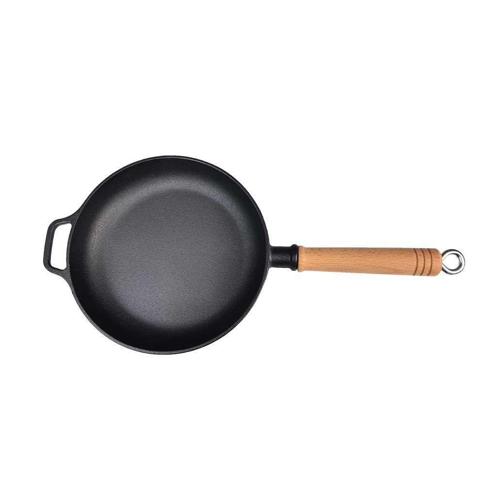 Grill King Cast Iron tava s drvenom ručkom, 27 cm
