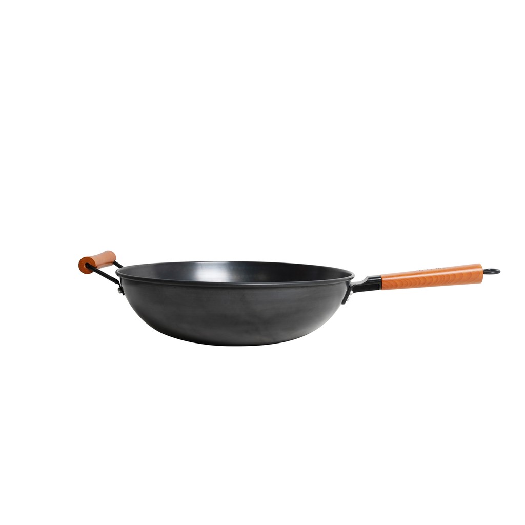 Grill King Asia nitrirani wok s dvije ručke i ravnim dnom, 34 cm