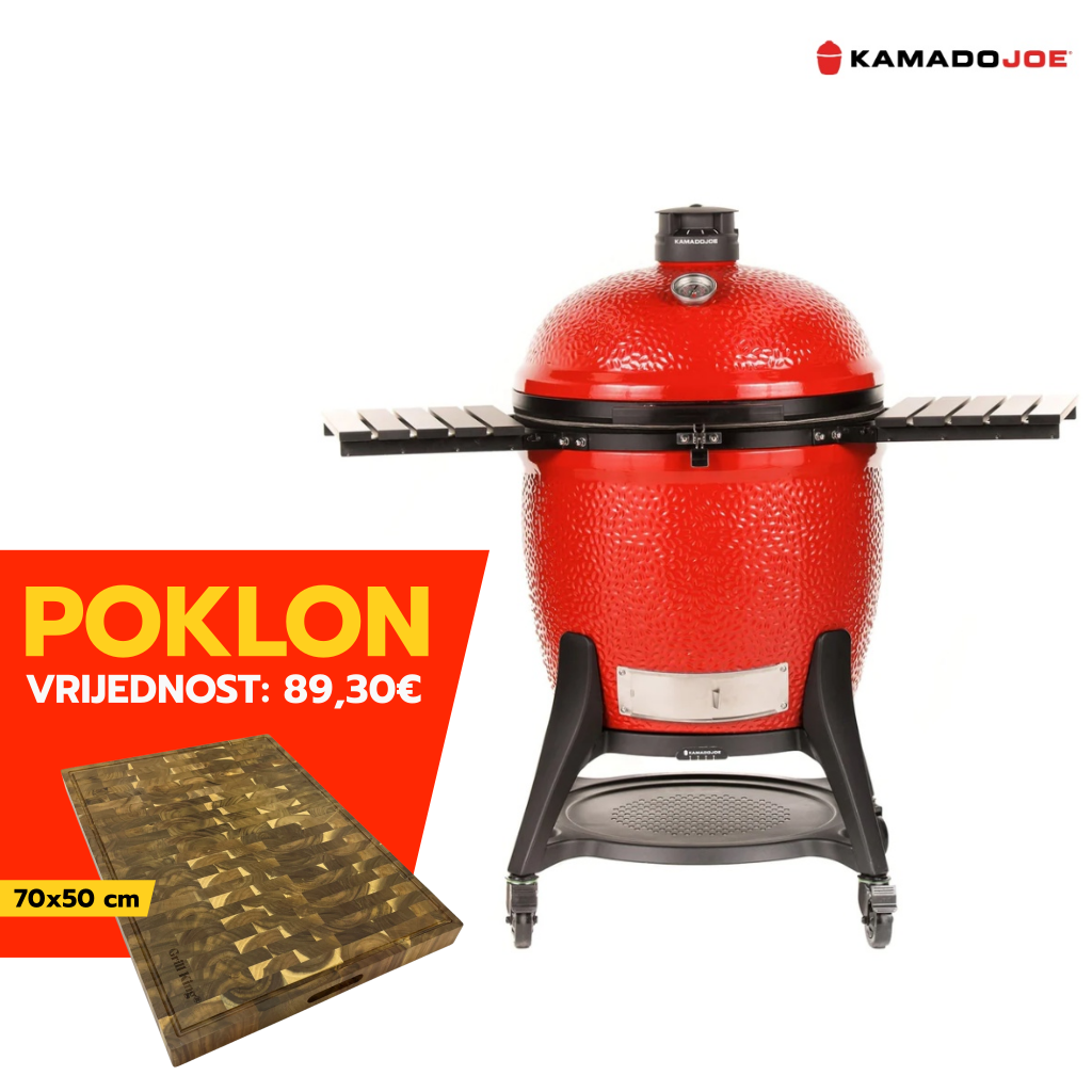 Kamado Joe Big Joe III 24” keramički roštilj na ugalj s postoljem, 61 cm