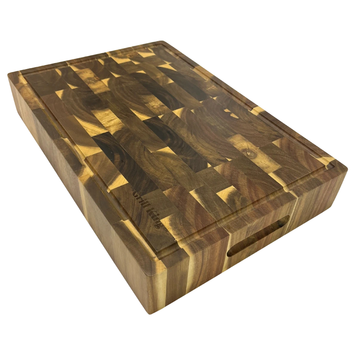 Grill King Kitchen End-grain četvrtasta masivna kuhinjska daska s dva lica, 40x30 cm