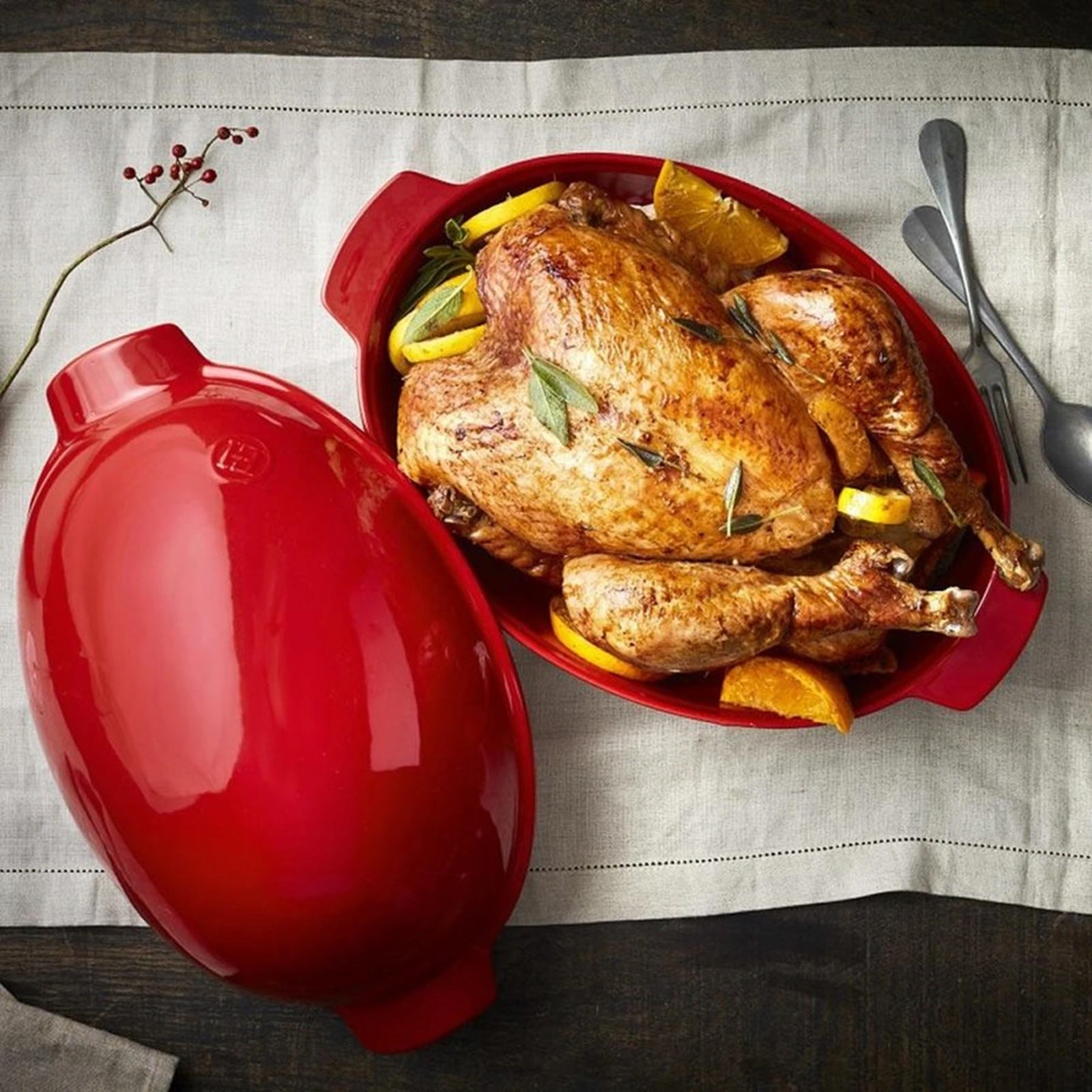 Emile Henry Roaster veliki keramički pekač za perad - Image 5