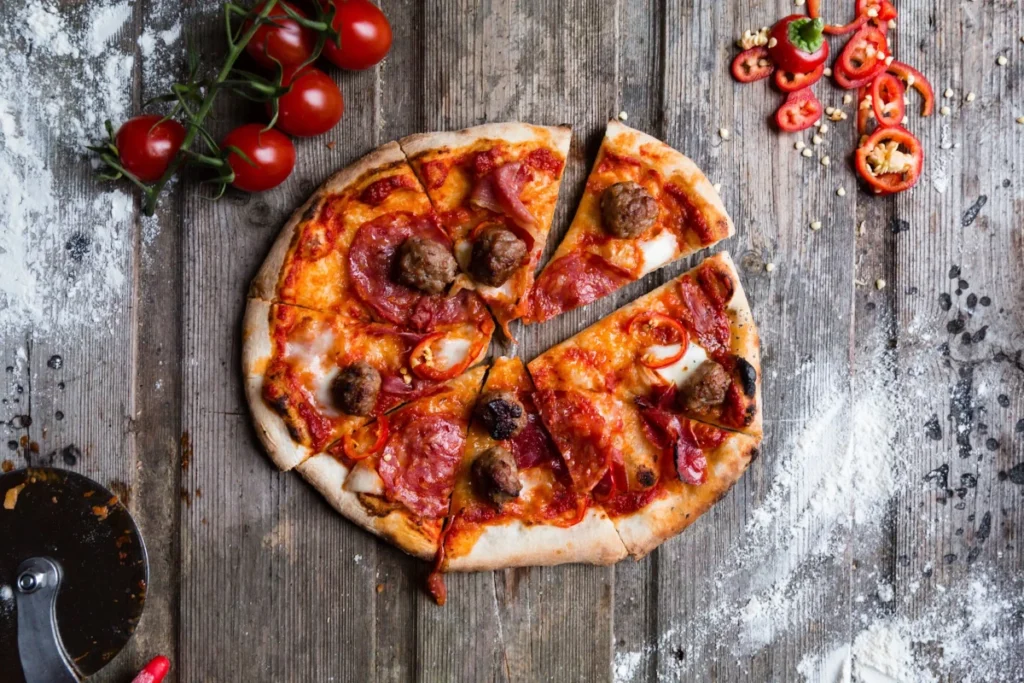 hot pizza
