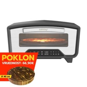 Grill King Pizzaiolo 16" ROTATE digitalni rotirajući električni pizza pekač