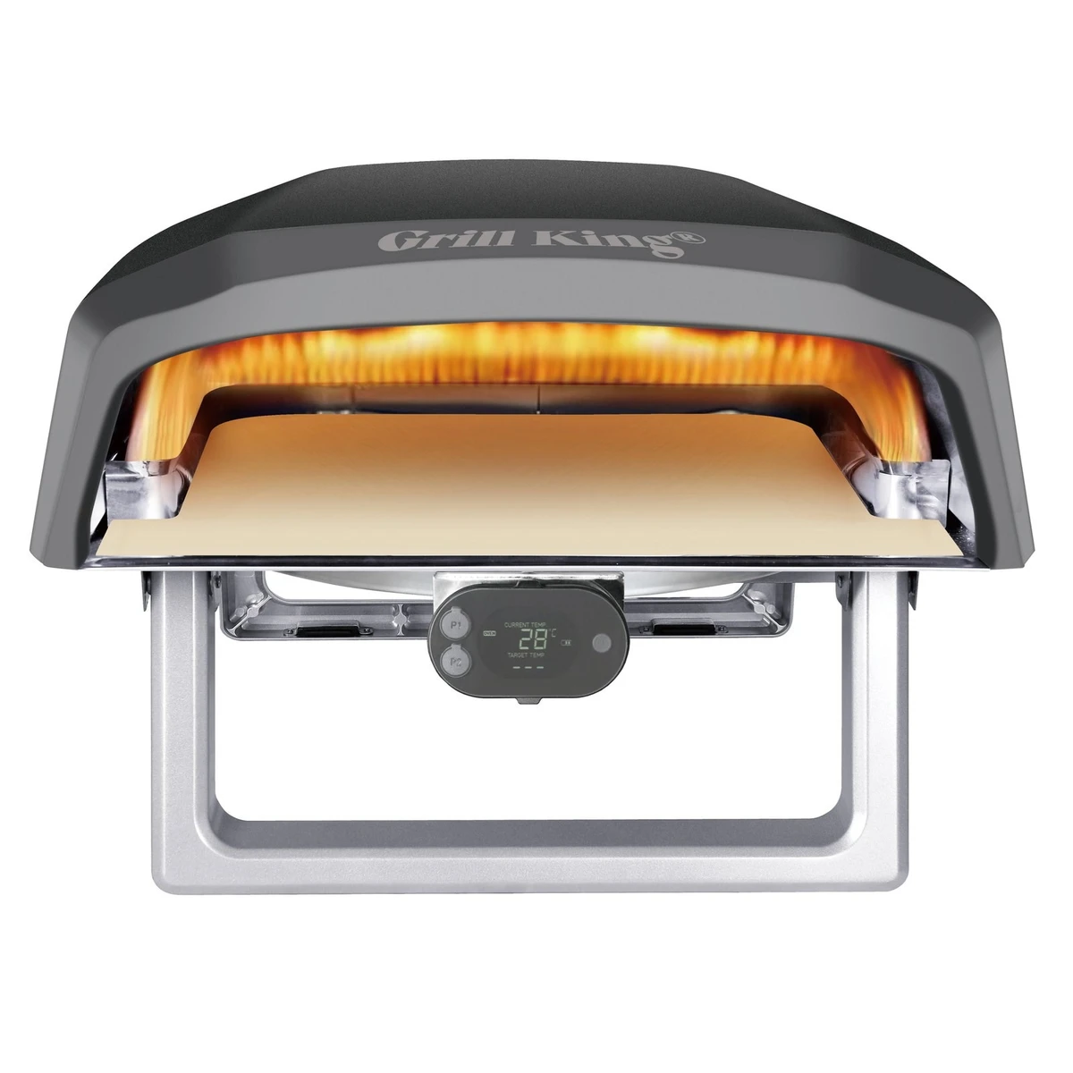 Grill King Pizzaiolo 16" plinska pizza pećnica s termometrom + plinski regulator s crijevom