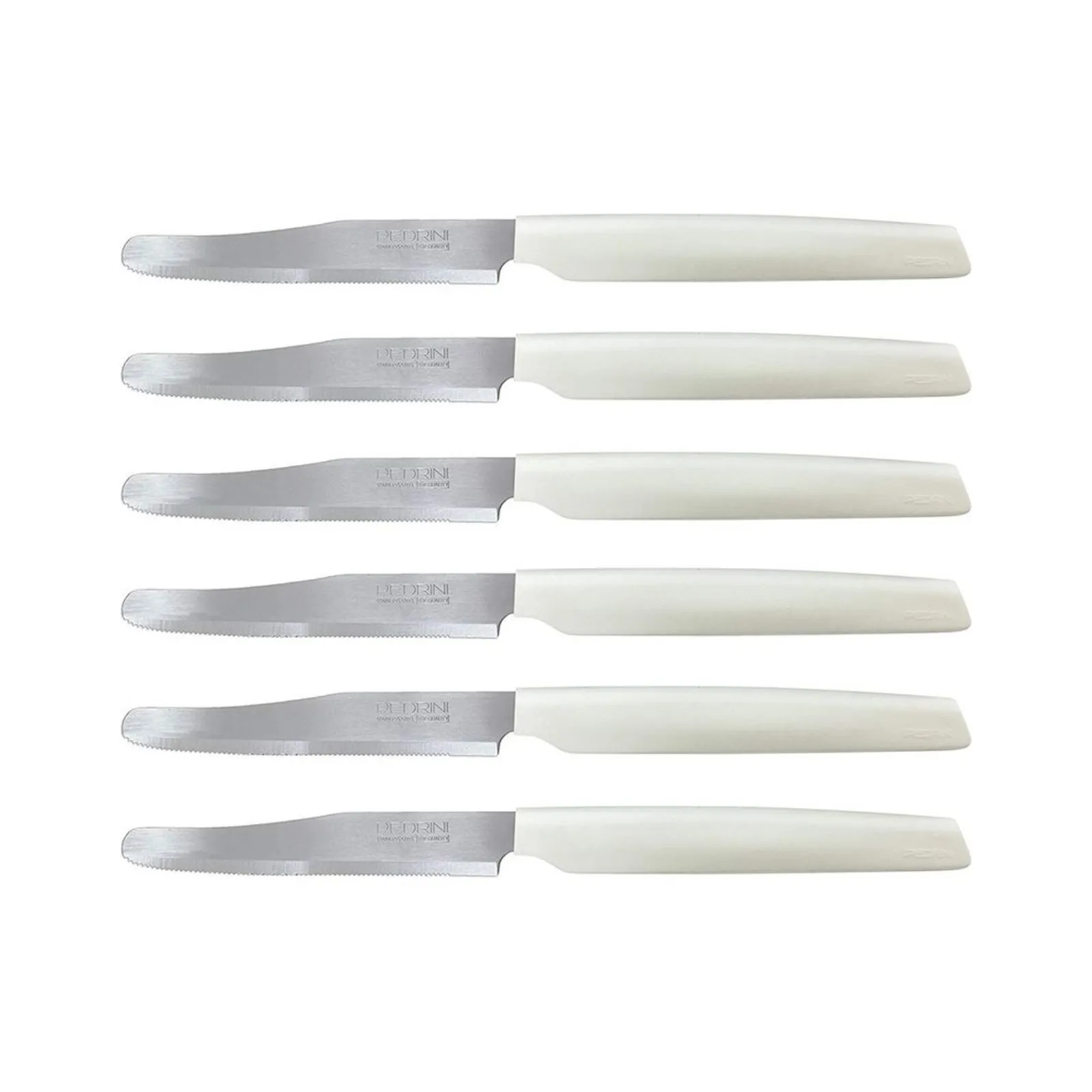 Pedrini 6u1 set stolnih zaobljenih noževa